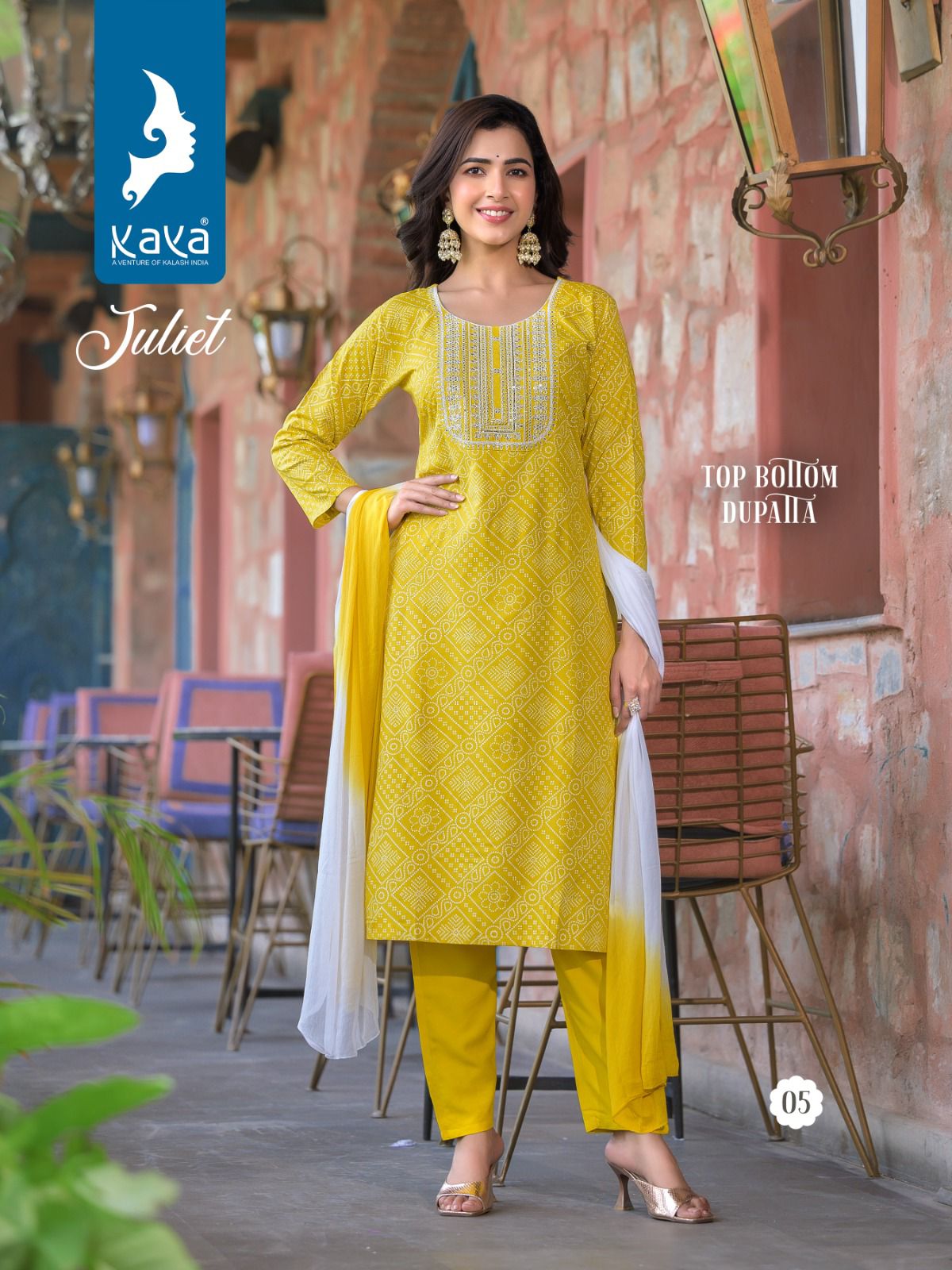 Juliet By Kaya Rayon Readymade Suits Catalog
